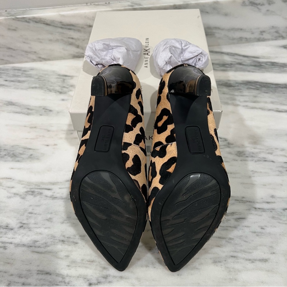 Anne Klein Leopard-Pattern Pointed Toe Pumps in B… - image 8